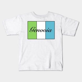 Genovian Flag Kids T-Shirt